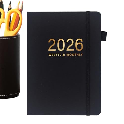 2026 Planner - 8.46x6.1x0.47 Inches A5 Academic Notebook | Portable Calendar Planner for Kids Adults Travel College Graduation H