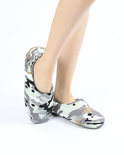 Image of Panda Bros Women's Ballerina House Slippers,Anti-Skid Comfy Warm Ballet Style Slippers