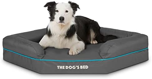 The Dogs Bed Orthopaedic Dog Bed Heritage Collection XL Blue/Red Waterproof Memory Foam Dog Bed