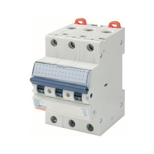 Magnetotérmico mate 3 polos b13 Gewiss eurodin con alta capacidad de corte 15ka