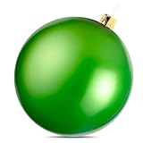 30 Inch PVC Inflatable Christmas Ball,Inflatable Christmas Yard Decorations,Oversized Christmas Ornaments Indoor Outdoor Xmas Decorations (Green)