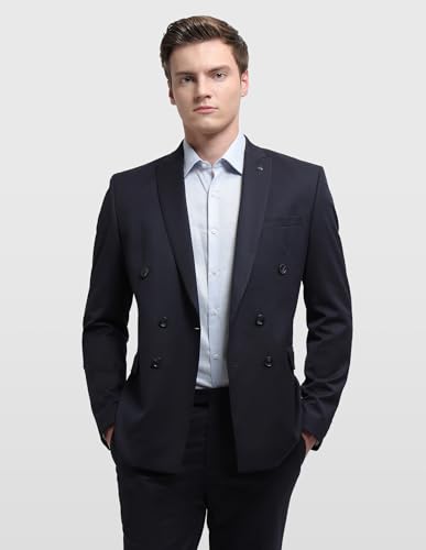 Image of Arrow Men's Dobby Body Tailored Fit Suit
