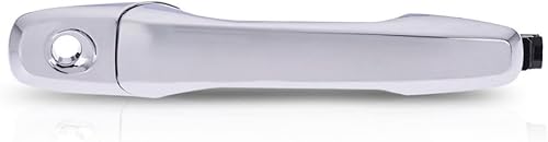 KarParts360 Manija de puerta para Ford Explorer 2011-2015 lado del conductor Exterior Delantero Cromo Con agujero para llave Recorte