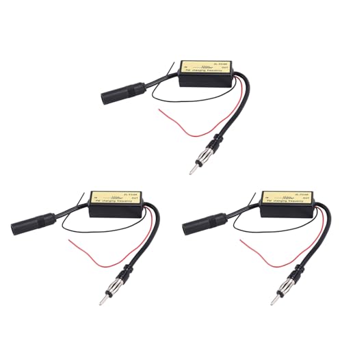 Pyugxab 3X Cambiador de FM Convertidor de Frecuencia Antena Expansor de Banda de Radio para Accesorio de AutomóVil JaponéS