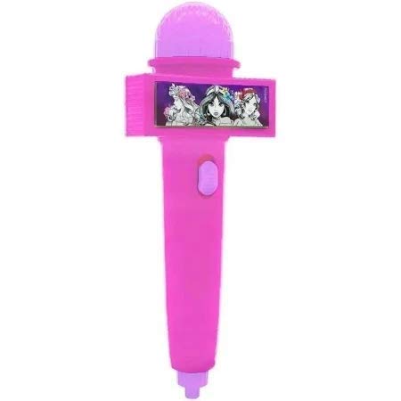 Microfone A Pilha C/Eco E Luz Princesas Ref.030205 Toyng #Atenção, cor pode variar