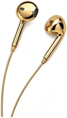Wired Earbuds with Gold Chrome Finish, Type-C, Y2K Style - 1
