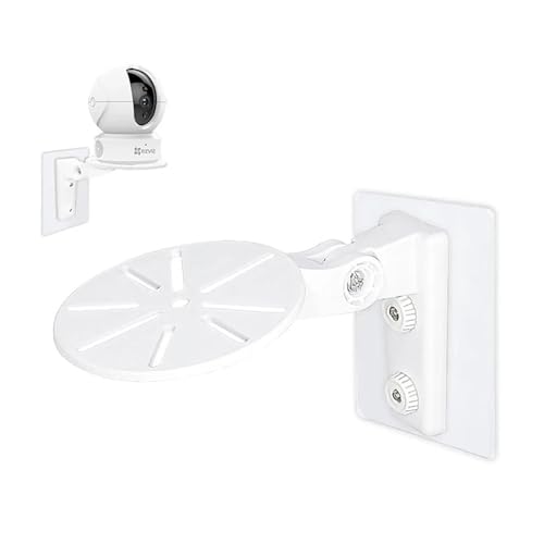 UtySty 2 Pack Home Security Camera Bracket Wall Mount Holder Dome Camera Ceiling Adhesive Non Screw Stand for Security Indoor Cam Indoor Security Camera Baby Monitor Pet Dog Camera Surveillance CCTV