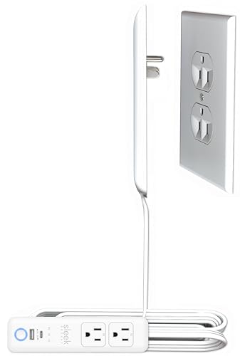 Image of Smart Sleek Socket: Universal Outlet Concealer with Wi-Fi Smart Power Strip
