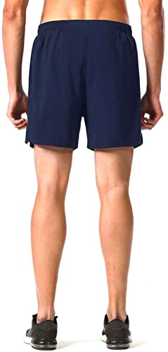 Image of Men's Workout Running Shorts Quick Dry Lightweight Gym Shorts with Zip Pockets S5Shorts