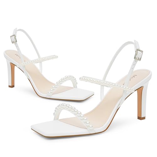 Image of Modatope Womens Sandals Open Toe Strappy Sandals Ankle Strap High Heel Sandals for Women