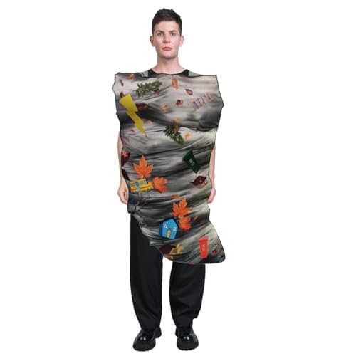 PGOND Tornado Costume Adult Tornado Scene Halloween Costume (Tornado)