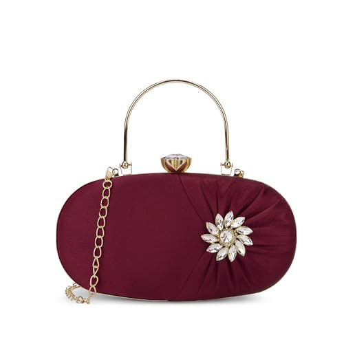 Lavie Women's Shaiz Oval Framed Clutch | Ladies purse | Gift For Girl, Women