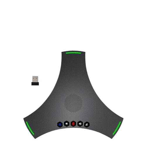 全方向性マイク対応 ポータブル会議スピーカー 5m-16m 集音半径 Bluetooth ワイヤレス USB カスケードマイク(M04S)
