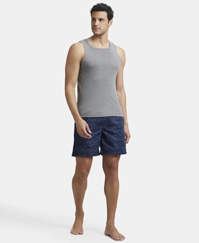 Image of Jockey US57 Men Super Combed Mercerized Cotton Woven Printed Boxer Shorts with Side Pockets (Pack of 2, Prints May Vary)
