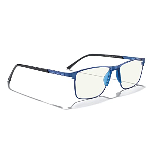 Image of MERRY'S Reading Glasses - Fashion Blue Light Blocking Glasses Metal Frame Spring Hinge Readers for Men Eyeglasses