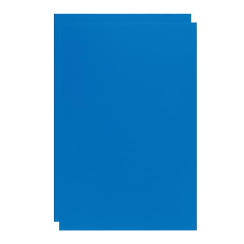 Image of ABS Plastic Sheet 8 x 12 Inch,Flexible Plastic Sheets 1 /16 Inch Thick Thermoplastic Sheet with Leather Texture Dark Blue for DIY Crafts Decors 2Pcs