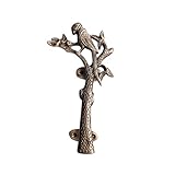 Cupboard Knob Papagei im Branch Antik-Bronze-Optik