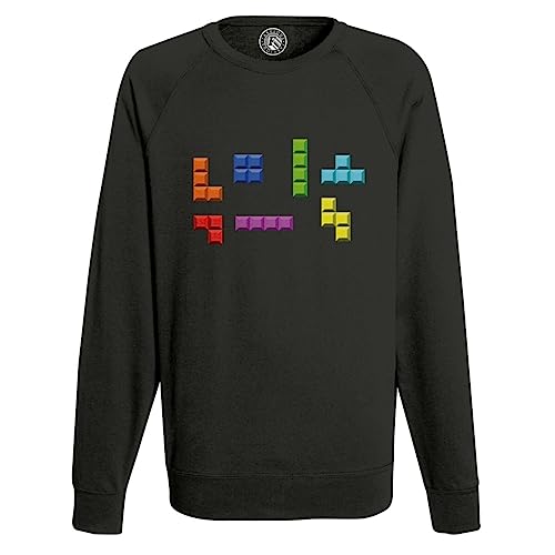Sweat shirt homme blocks arcade au design graphique des années 1980