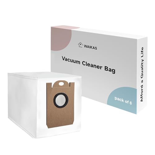 WAIKAS 6 Bolsas Compatibles con Airrobo T20/T20+ Aspiradora, Accesorios Bolsas de Polvo, Repuesto Bolsa Para T20+/T20