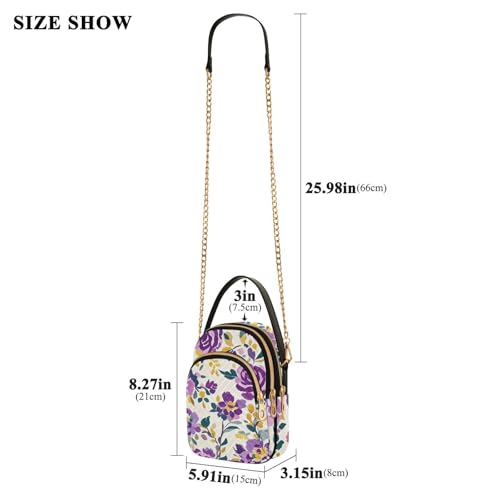Womens Shoulder Handbags Tote Bag Quilted Purses for Women Floral Design Satchel for Travel Office,Multi13