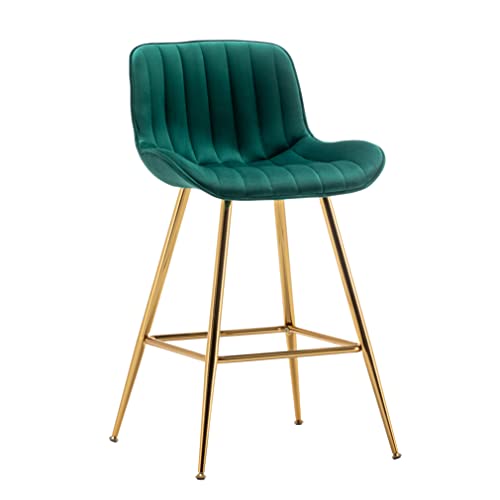 Sidanli Green Velvet Bar Stools-Set Of 2, 24 Inch Bar Stools For Kitchen Counter. #TOP3