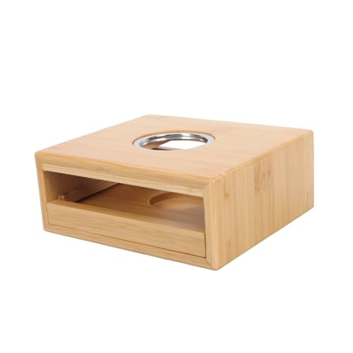PRETYZOOM Bamboo Tea Warmer Teapot Heater Teapot Warmer Base Tea Pot Candle Holder