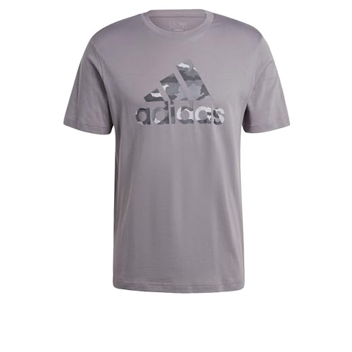 T-Shirt Camouflage Adidas Homme Badge of Sport Haut de Gamme en Jersey de Coton