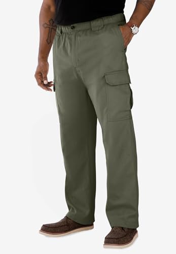 KingSize Men's Big & Tall Knockarounds Full-Elastic Waist Cargo Pants4