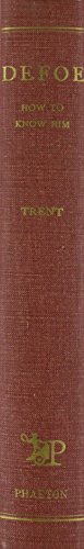 Daniel Defoe: How to Know Him 087753053X Book Cover