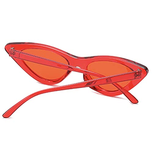Spacelab Translucent Cat Eye Sunglasses (Red), Medium4