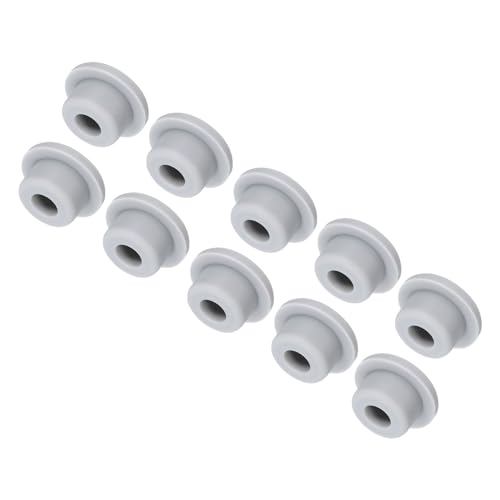 Image of MECCANIXITY High Temp Silicone Plugs, Dia 19mm /0.75 Inch, T Shaped, Grey, Pack of 10 (OD 27mm /1.06 Inch)