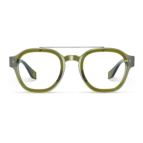 Image of VISOONE Fashion Round Blue Light Blocking Glasses for Women Man SANFORD