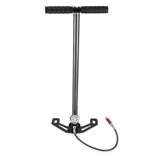 PCP Hand Pump, Tungsten Steel Hand Pump, High Pressure 0-6000psi 3 Stage Hand Pump for Inflatable Balls Tires of Cars Motorcycles Bikes