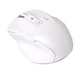 ナカバヤシ Digio2 究極のカタチ Bluetoothマウス 5ボタン Blue LED Sサイズ ホワイト Z8324