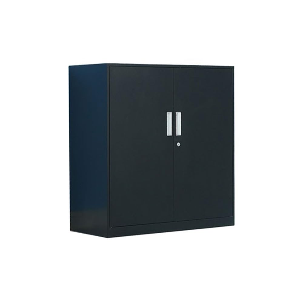 Aioneer Black File Cabinet Office File Cabinet File Information Storage Cabinet 1Mm Thickness Iron Cabinet Home Balcony Tool Storage Cabinet Filing Cabinet