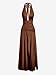 Womens Sexy Backless Deep V Neck High Slit Ruched Maxi Dress Halter Tie Cocktail Party Date Night Dresses