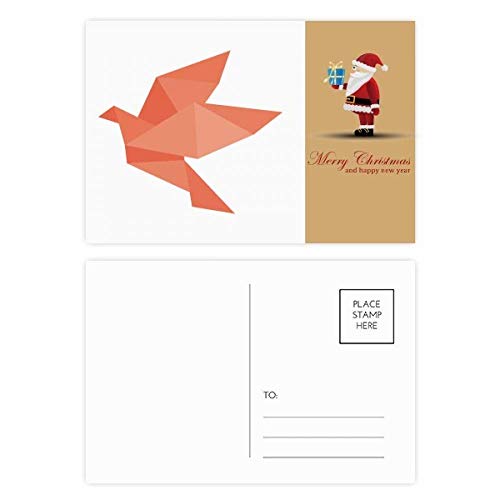Cartes postales oiseau rouge Origami rigides pour écrire sans bavure et envoyer facilement
