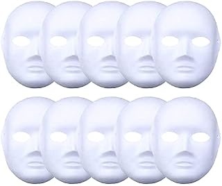 meioro DIY White Paper Mask Pulp Blank Hand Painted Mask Personality Creative Free Design Mask
