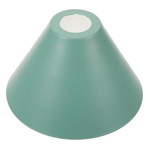 Angoily Barrel Metal Lampshade Industrial Pendant Light Shade Vintage Metal Bulb Guard Iron Cone Hanging Ceiling Pendant Light Holder Replacement