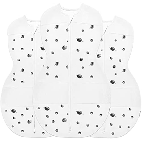 Happiest Baby Sleepea Organic Cotton Baby Swaddle, 3-Pack Regular Bundle