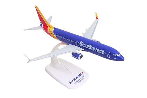 SkyMarks Flight Southwest 737-800 1/200 Scale Collectible Airplane Model &ndash; Die-Cast Style Injection-Molded Plastic with Display Stand, Officially Licensed Aircraft, Detailed Desktop Replica, Ages 14+