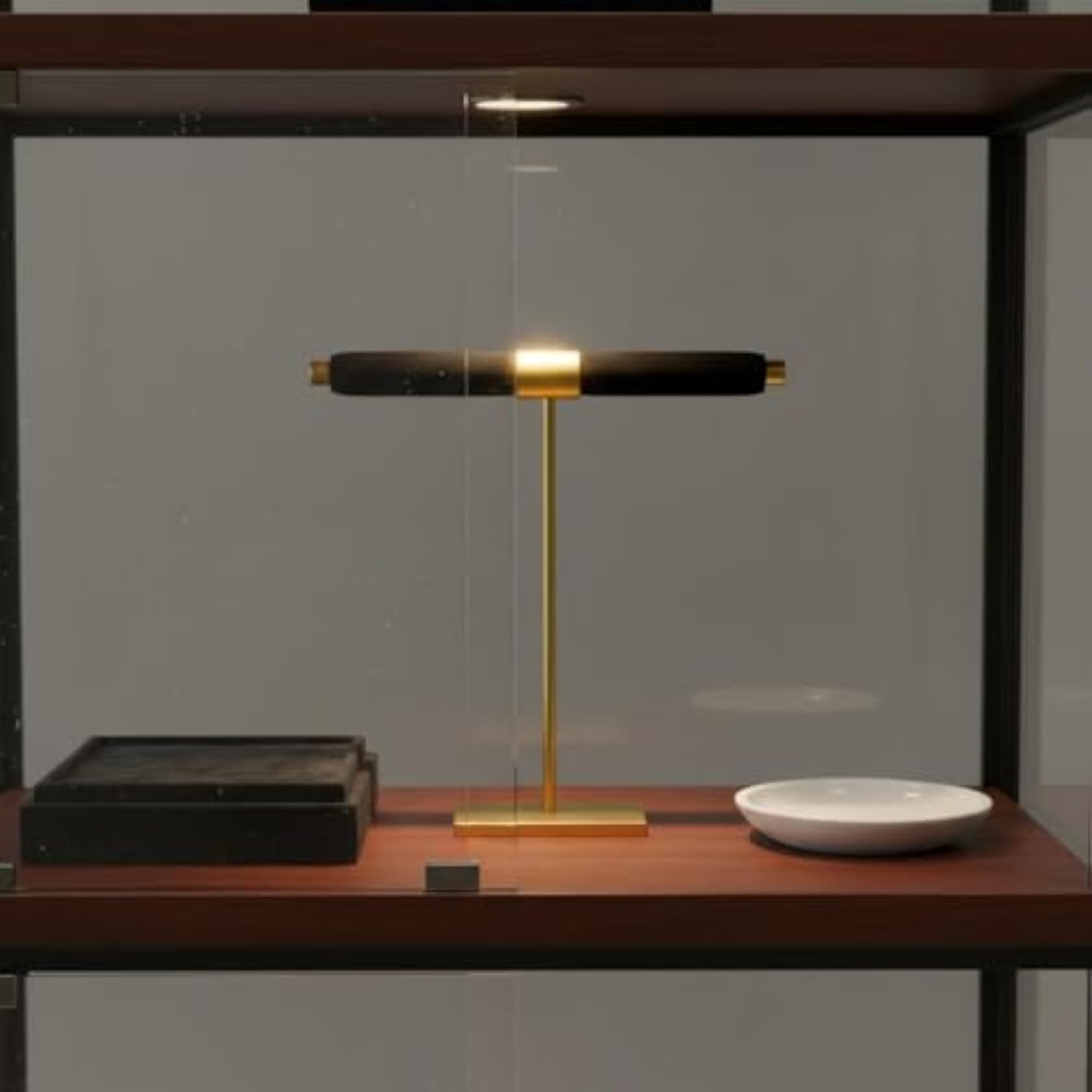 Minimalist Design Metal Crossbar Band Holder Jewelry Display Stand