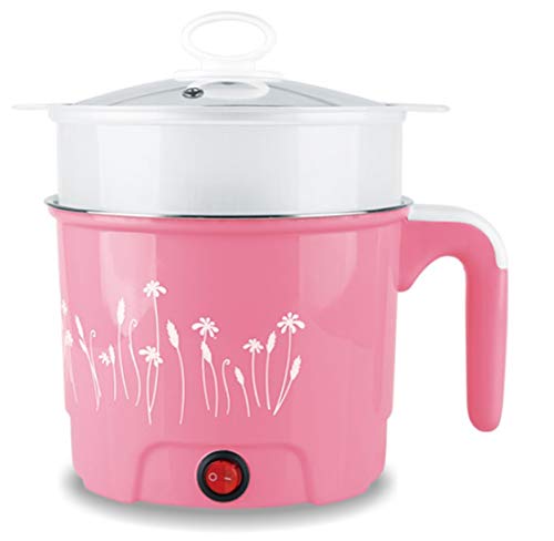 Adonai 1.5L Rice Cooker with Steamer, Pink
