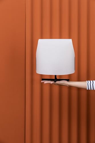 Lampe table noire beige LUANG S évite la fatigue visuelle éclairage doux - 3
