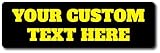 Custom Bumper Sticker | Customizable Bumper Sticker | Multiple Sizes and Quantities | 20 Fonts | 10