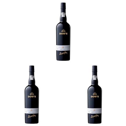 Dow's 10 Year Old Tawny, Porto, 75 cl - 750 ml (Paquete de 3)