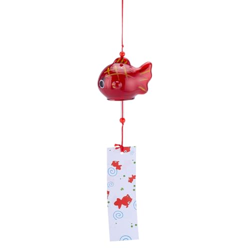 PH PandaHall Japanische Wind Windspiel Rot Goldfisch Wind Glocken...