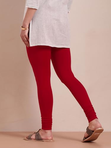 Image of TWIN BIRDS Tailored Cut and Classic Fit Super Stretchable Elastane Fabric Churidar Leggings for Women