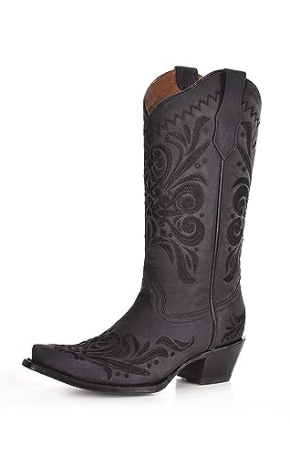 Circle G Women's Filigree Western Boot Snip Toe