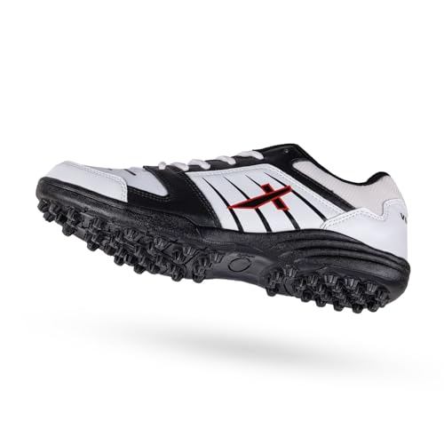 Image of Vector X Striker Cricket Shoes for Men & Boys Synthetic Leather Upper PVC Sole Studs Lace up Closure Lightweight & Durable Sports Shoe Ideal for Turf, Ground & Hard Surfaces